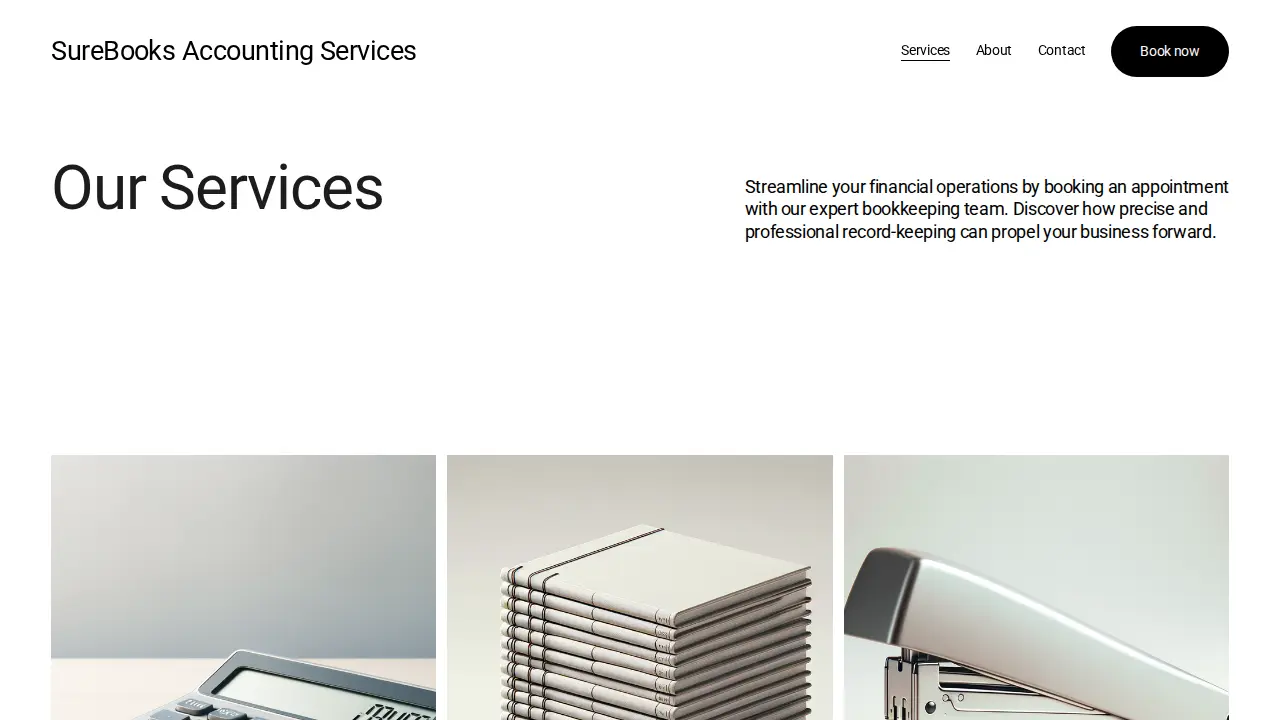 SureBooks Accounting Services LLC page