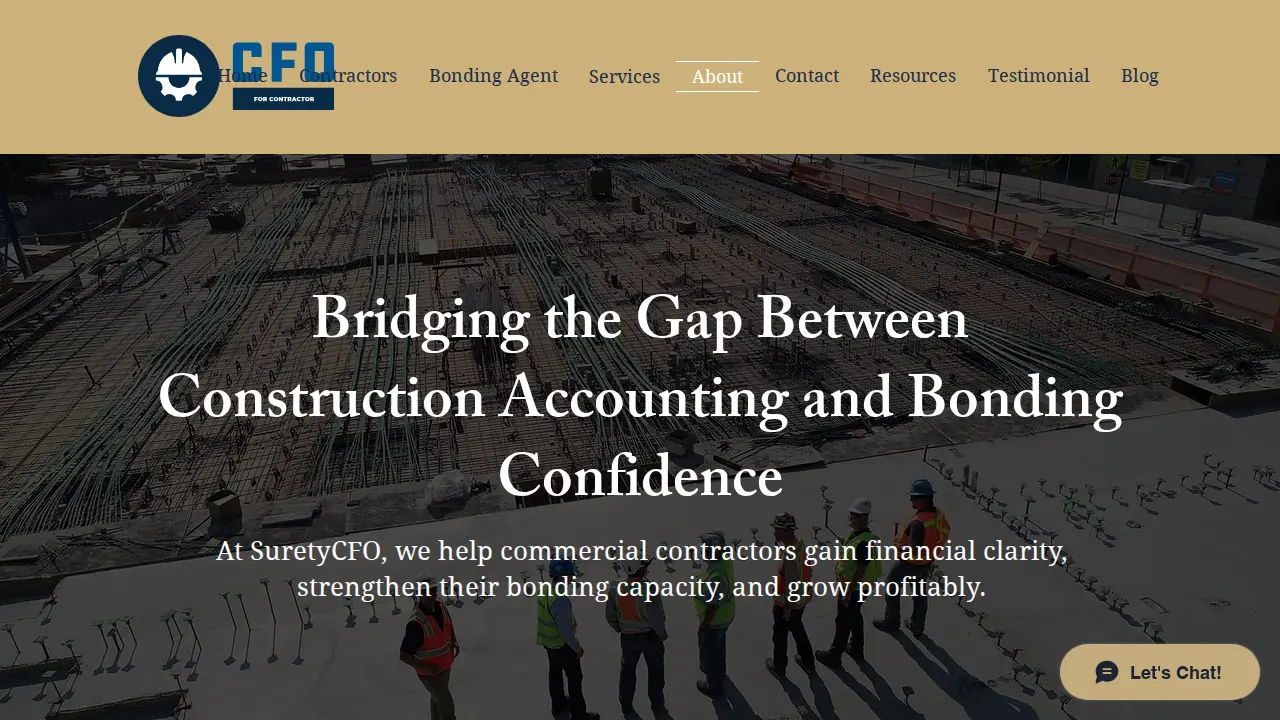 Surety CFO page