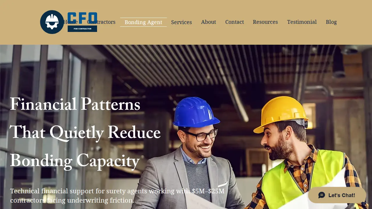 Surety CFO page