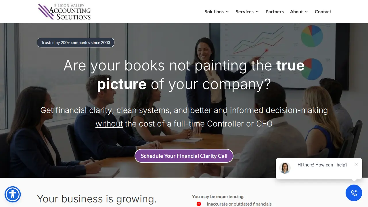 Silicon Valley Accounting Solutions page