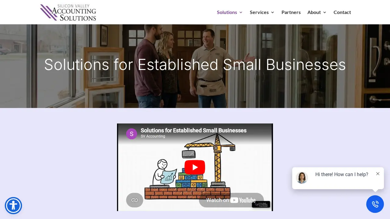 Silicon Valley Accounting Solutions page