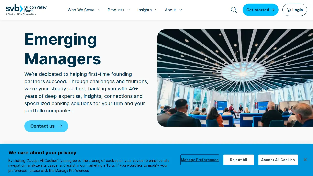 SVB Financial Group page