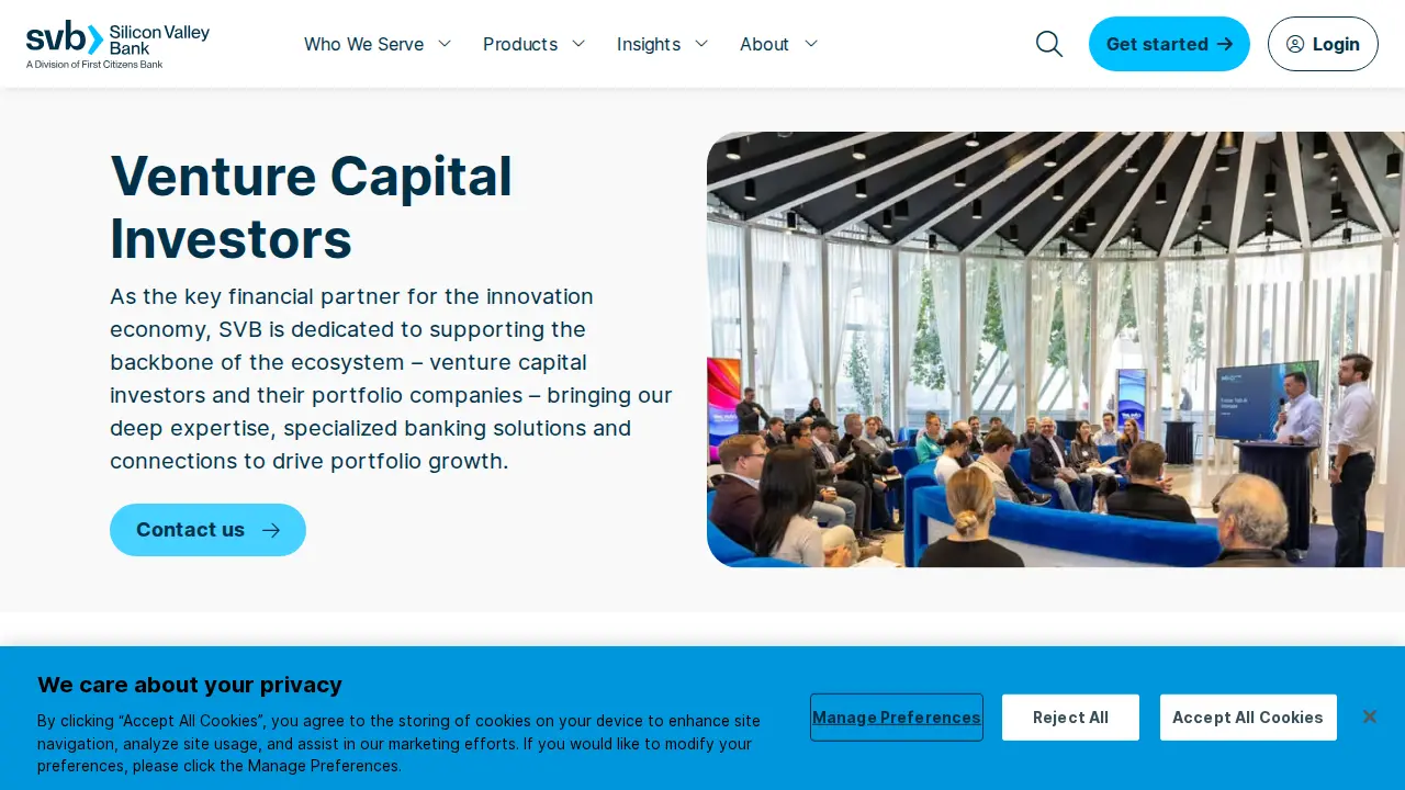 SVB Financial Group page