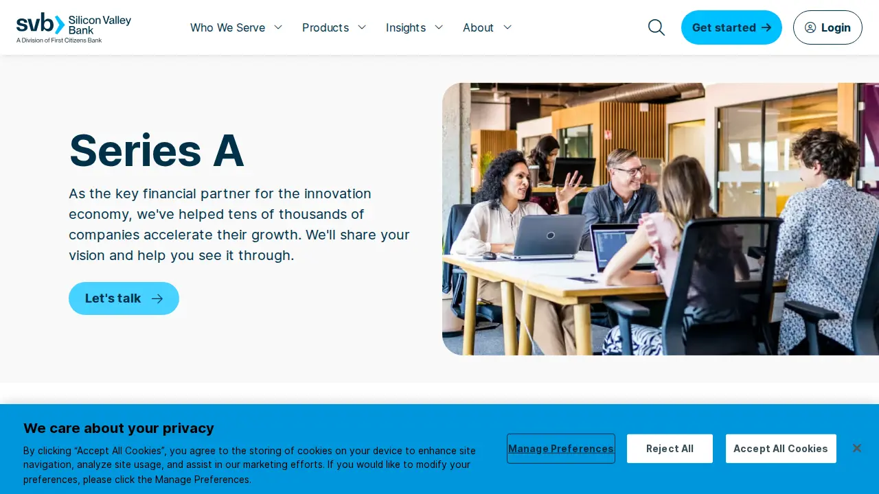 SVB Financial Group page