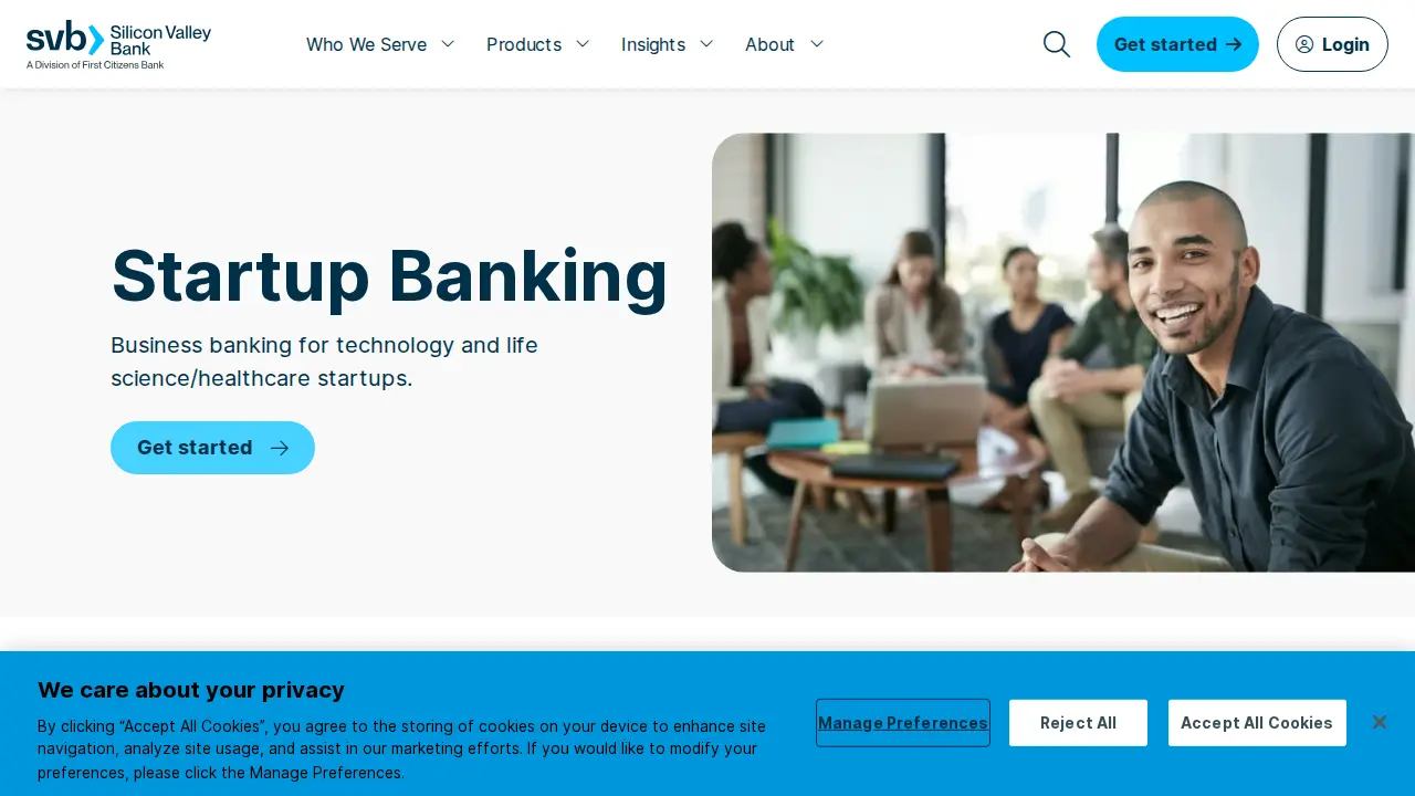 SVB Financial Group page