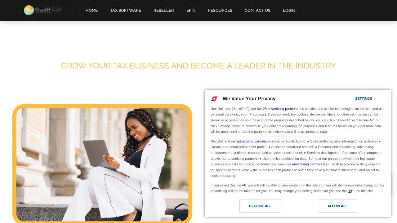 Swift Financial Partners page