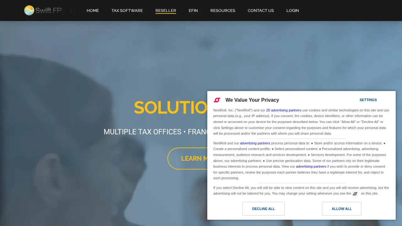 Swift Financial Partners page