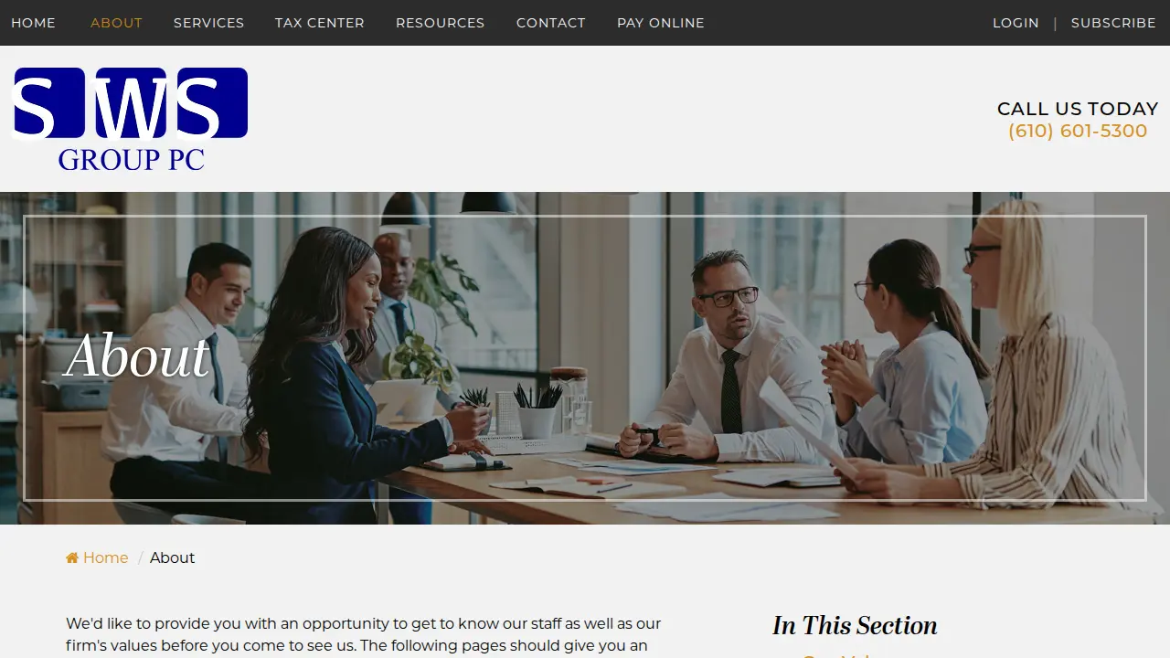 SWS Group PC page