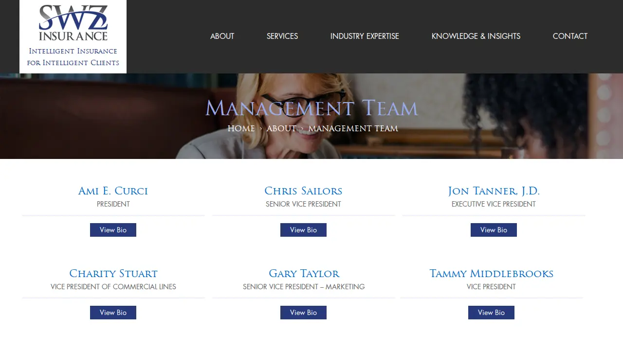 Stratton, Wright & Ziemer Insurance and Risk Management page