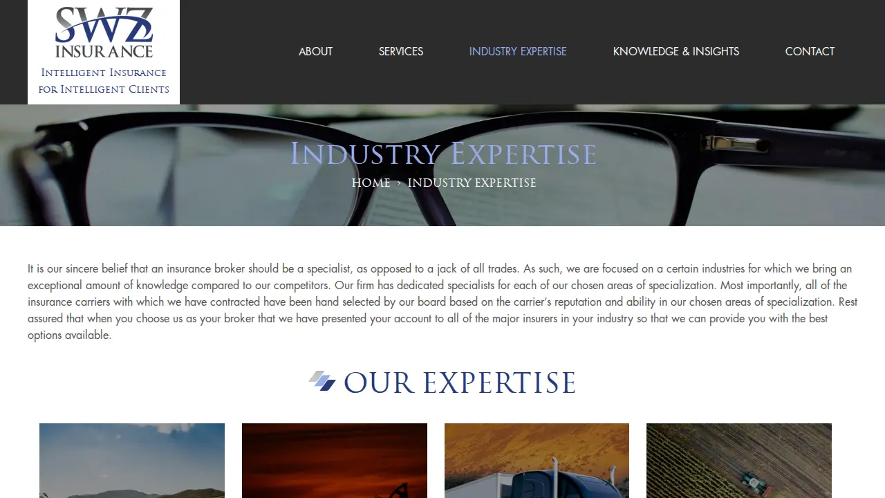 Stratton, Wright & Ziemer Insurance and Risk Management page