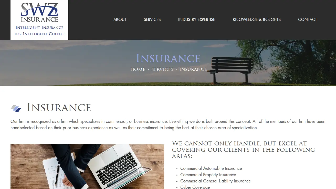 Stratton, Wright & Ziemer Insurance and Risk Management page