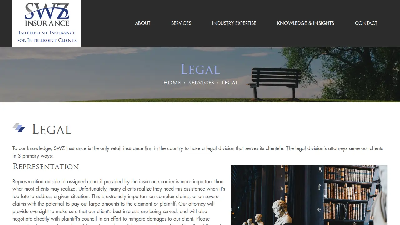 Stratton, Wright & Ziemer Insurance and Risk Management page