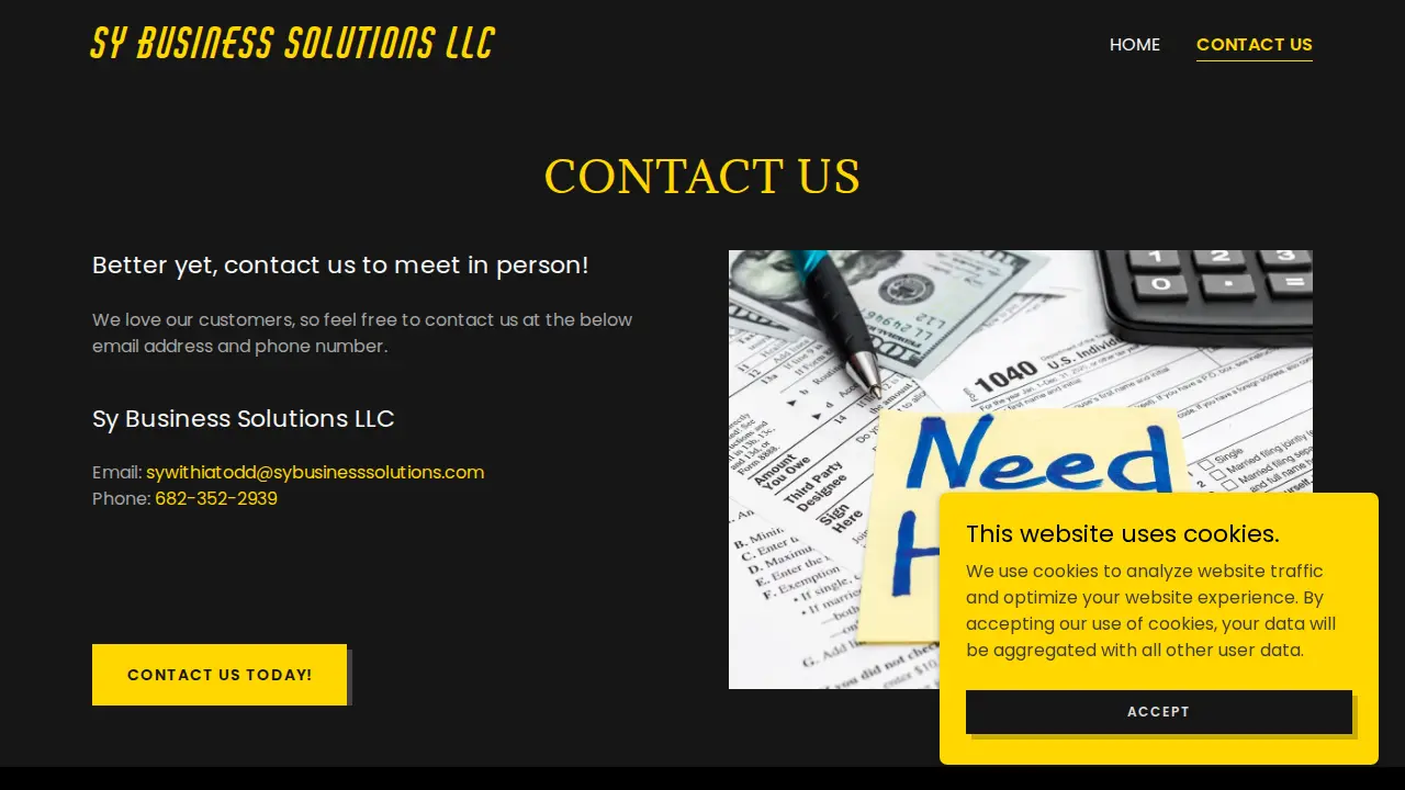 Sy Business Solutions LLC page