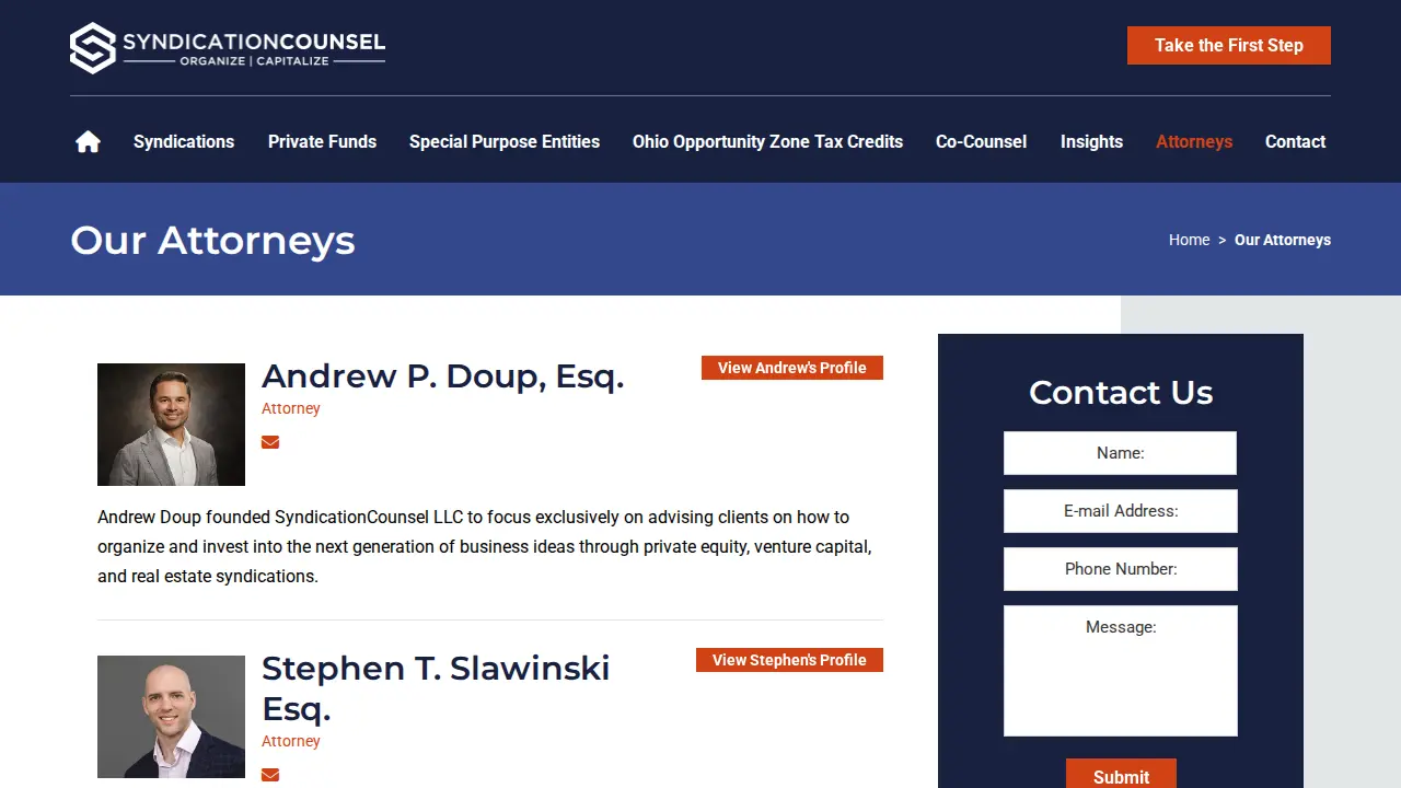 SyndicationCounsel LLC page