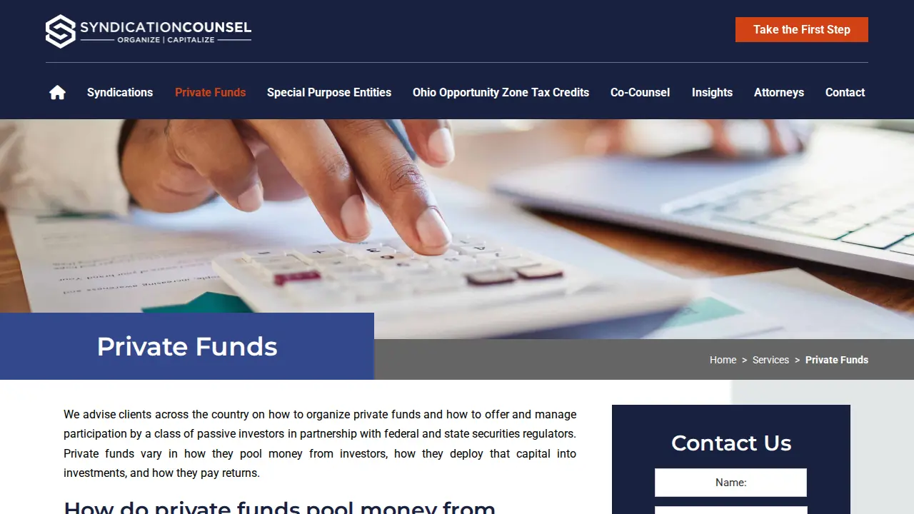 SyndicationCounsel LLC page