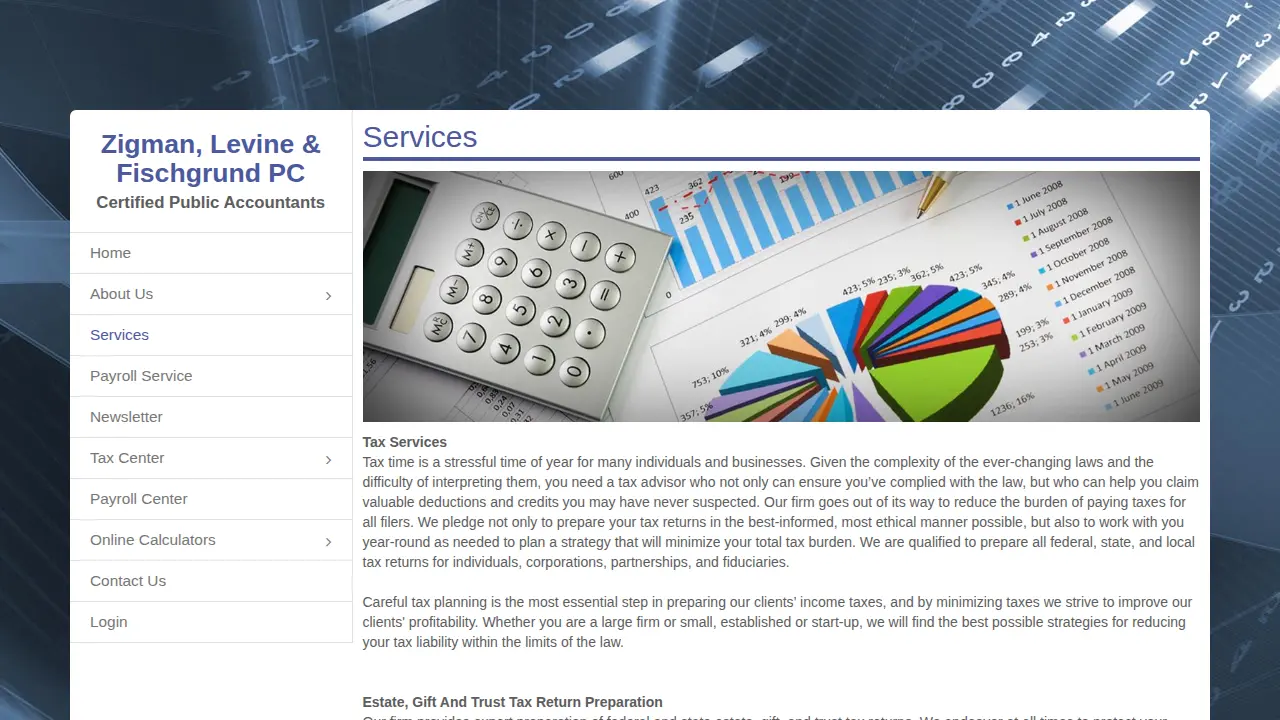 Seiden, Zigman & Levine, CPA's, PC page