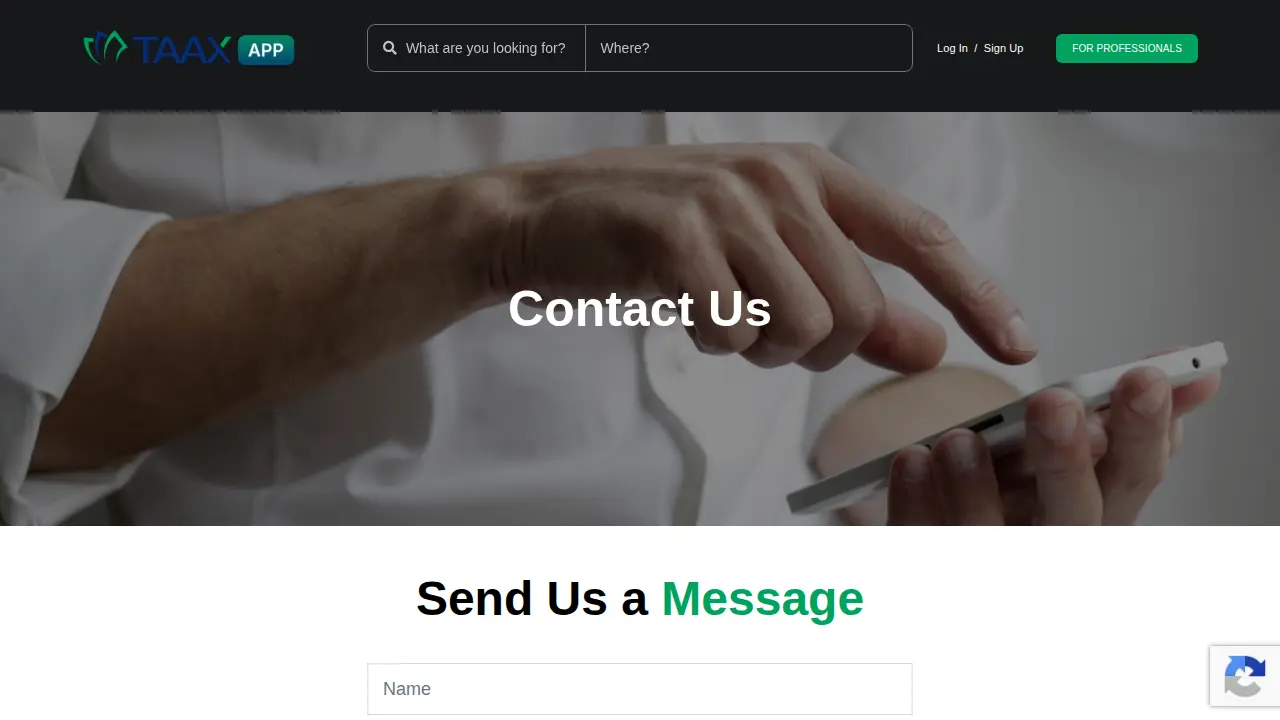 Burrells Tax Pro Service page