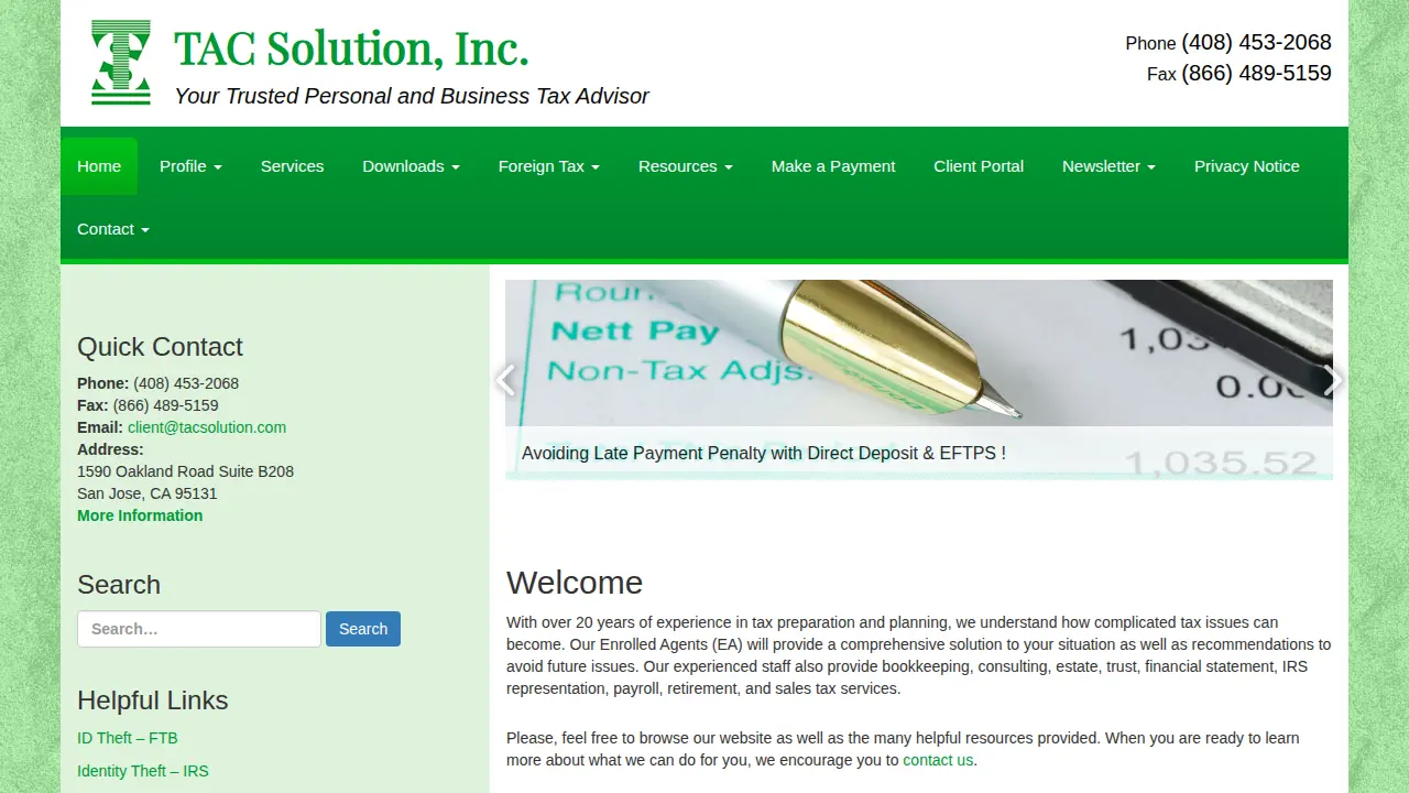 TAC SOLUTION INC