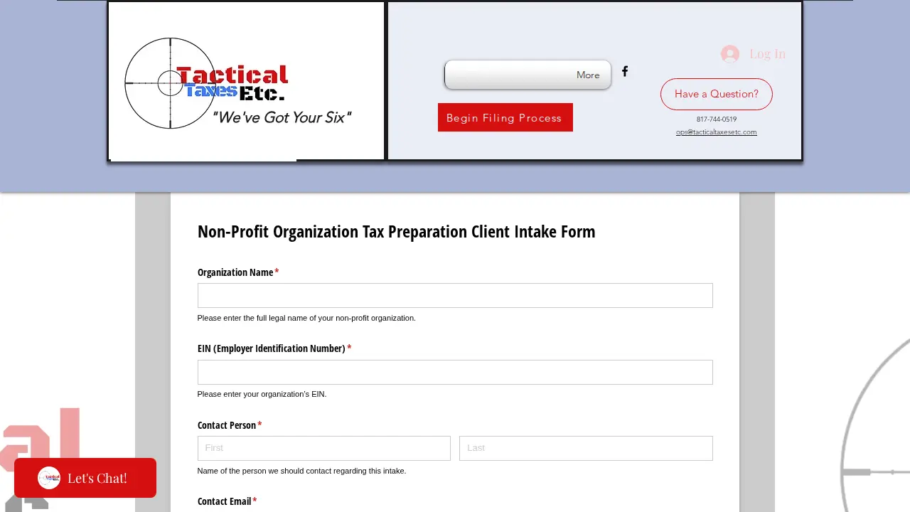 Tactical Taxes Etc page