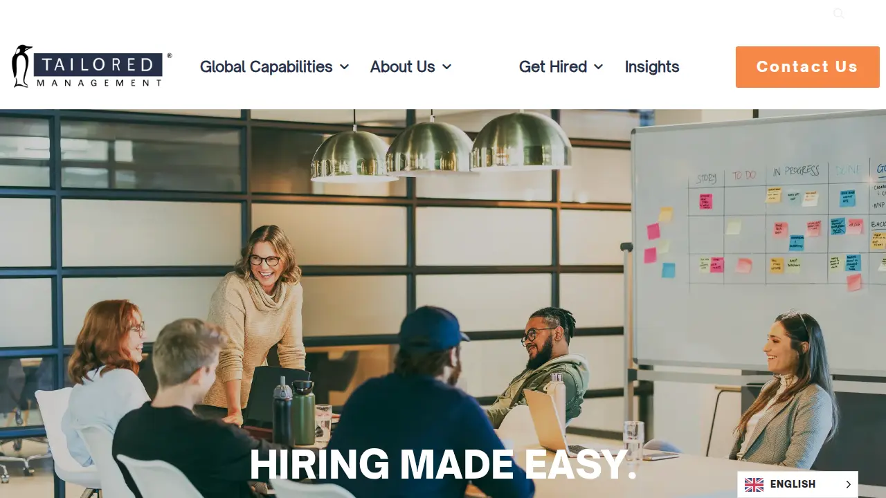 Tailored Management website
