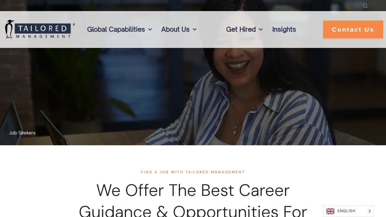 Tailored Management page