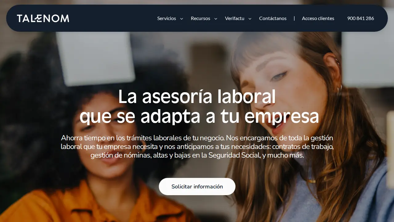 Talenom Asesoría - Madrid page