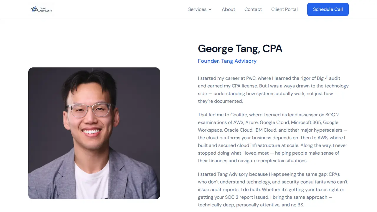 tang advisory page