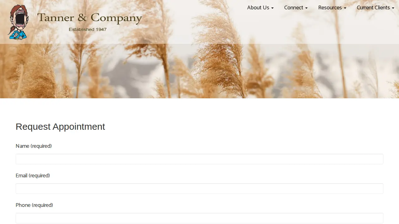 Tanner & Co Tax Services page