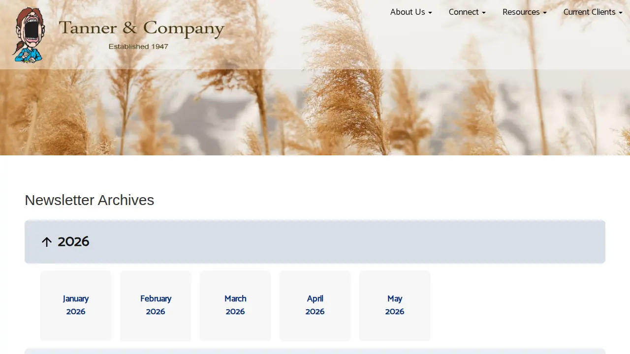 Tanner & Co Tax Services page