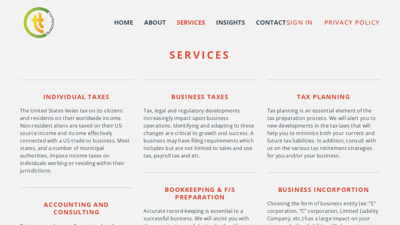 TanTanCheng Accounting, Tax & Advisory page