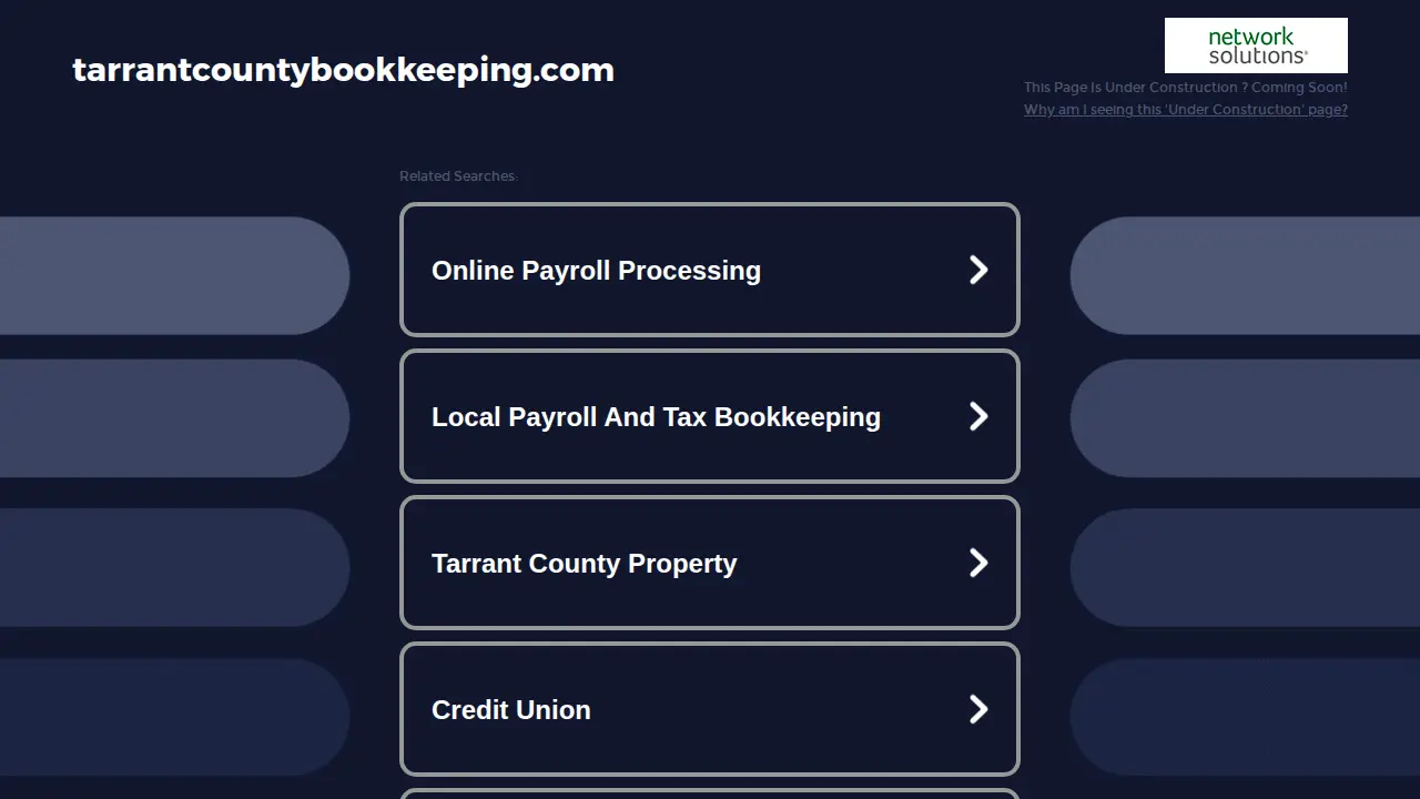 Tarrant county bookkeeping