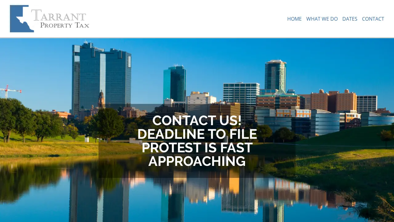 Tarrant Property Tax Service page