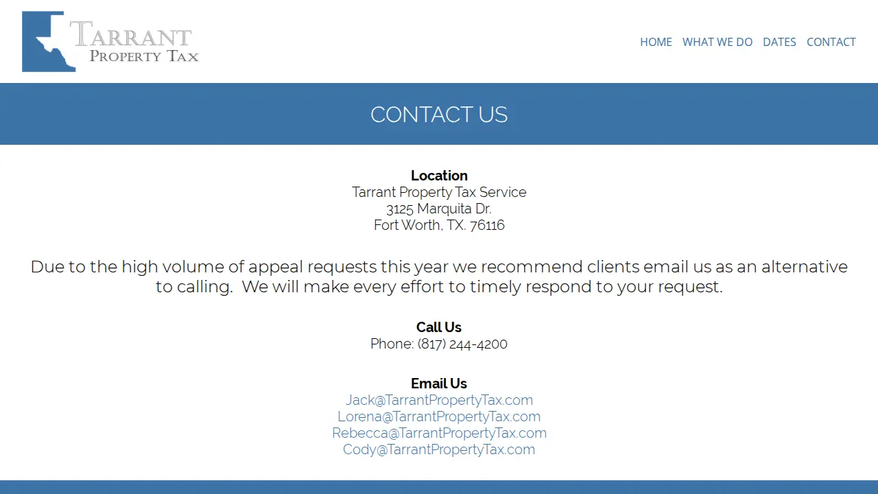Tarrant Property Tax Service