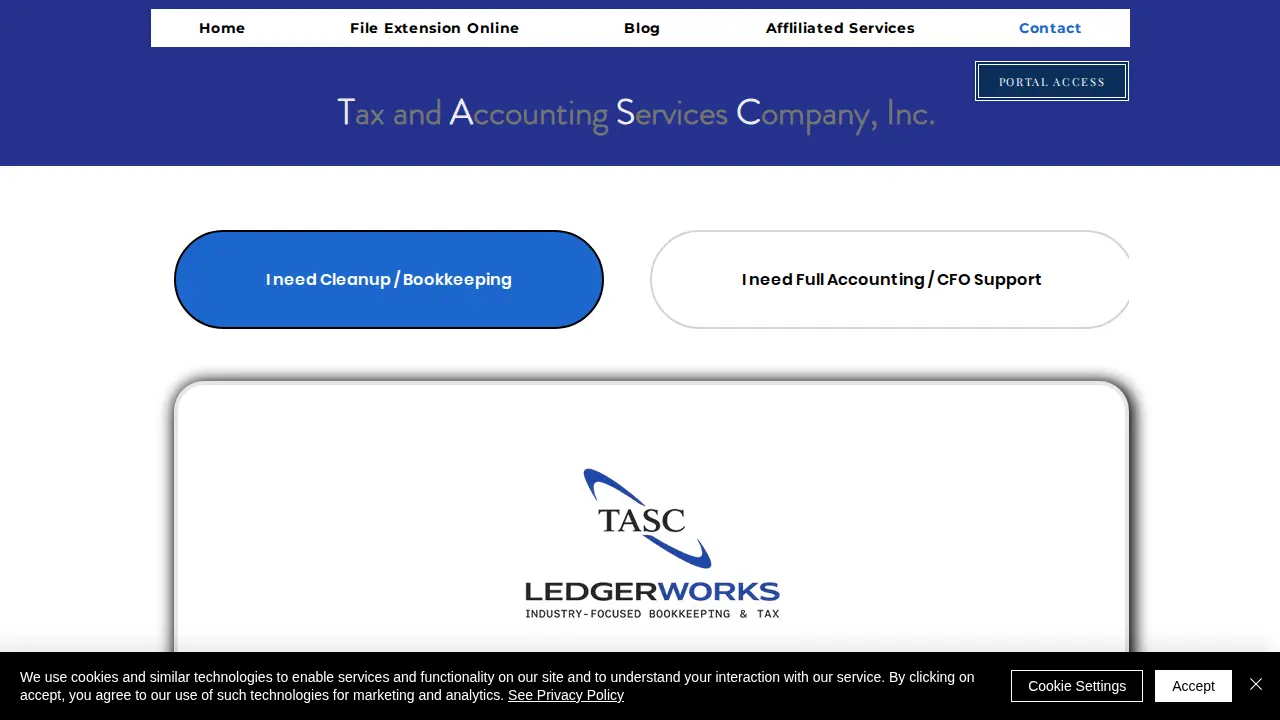 Tax and Accounting Services Company, Inc page