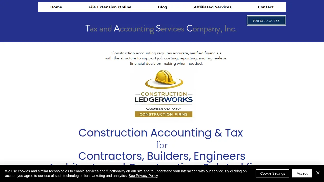 Tax and Accounting Services Company, Inc page