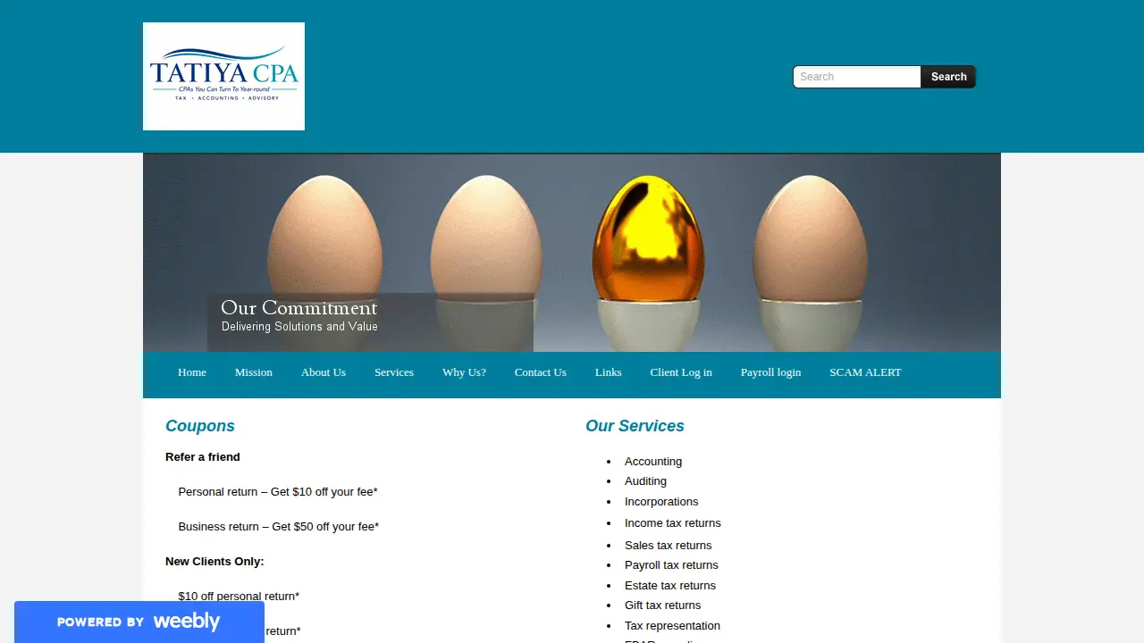 TATIYA ACCOUNTAX INC. page