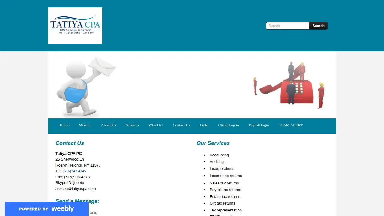 TATIYA ACCOUNTAX INC. page