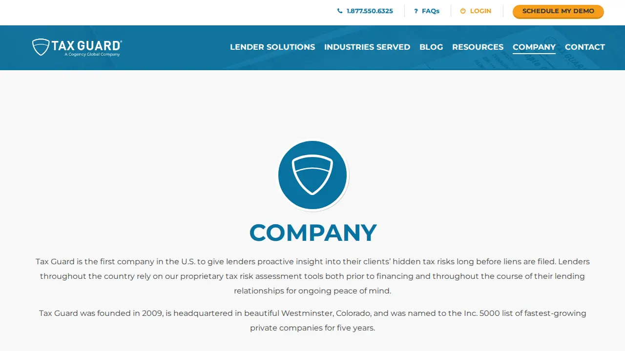 Tax Guard page