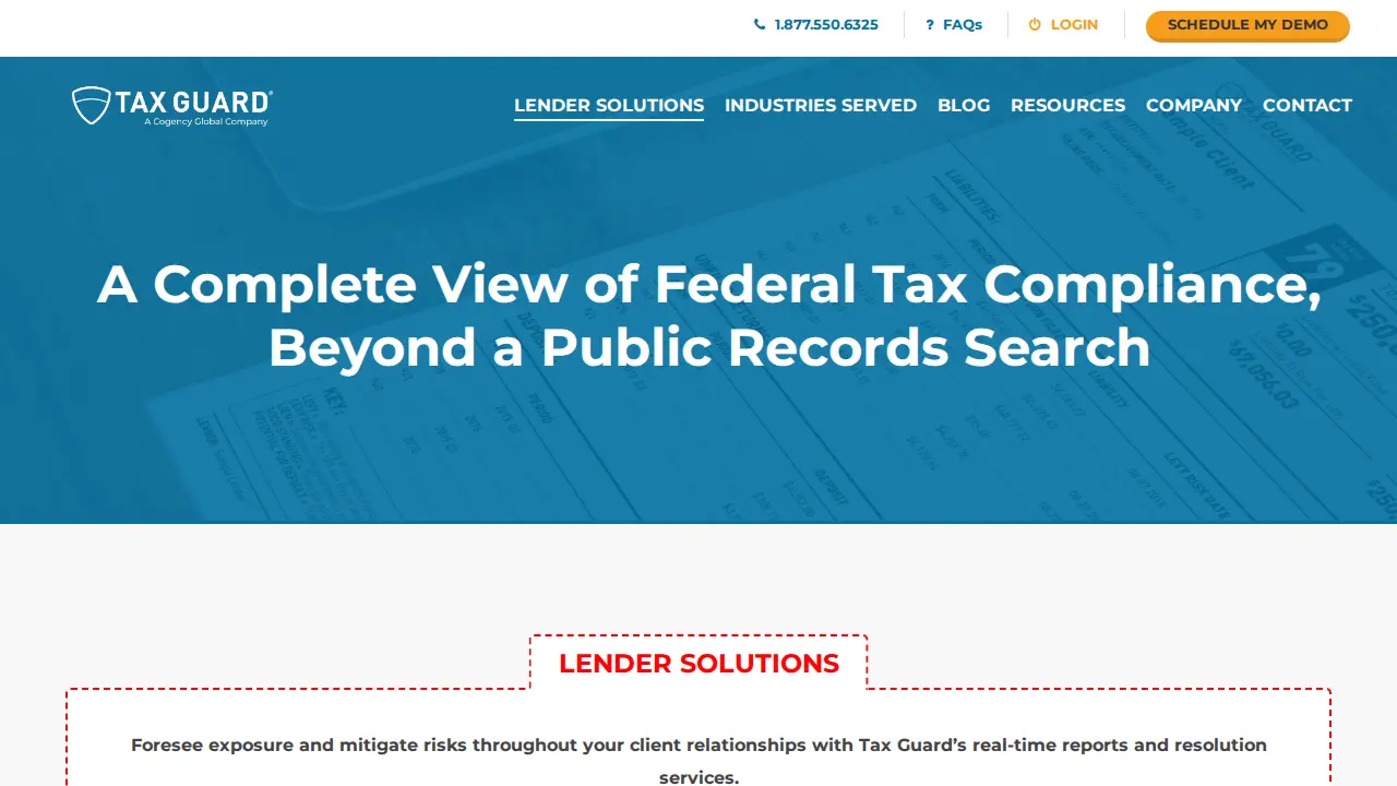 Tax Guard page