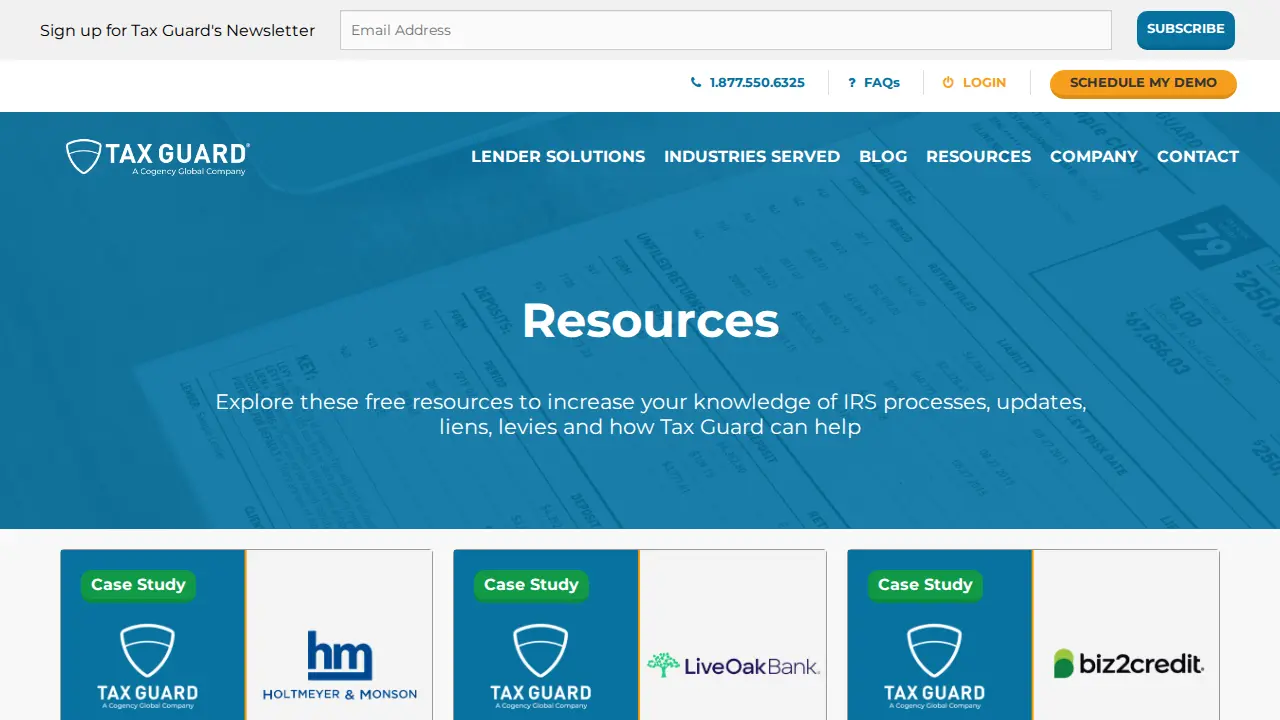 Tax Guard page