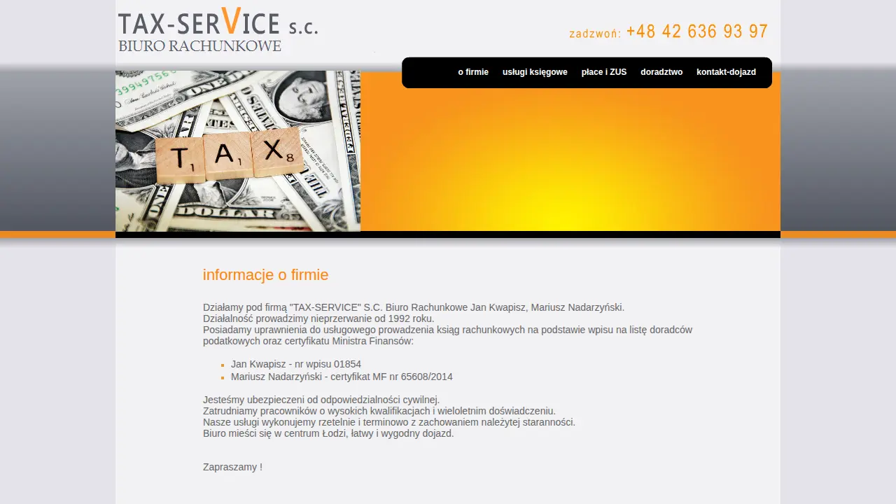 Biuro Rachunkowe Tax-Service s.c. page
