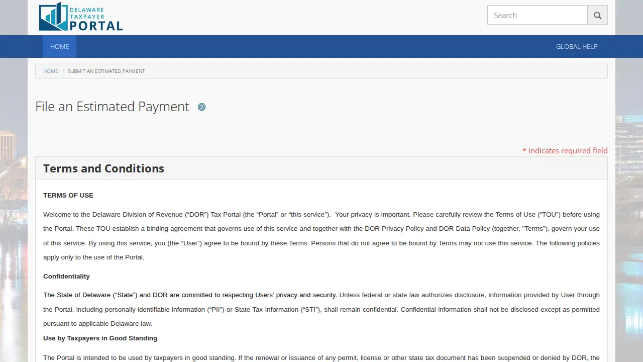 Delaware Tax Services page