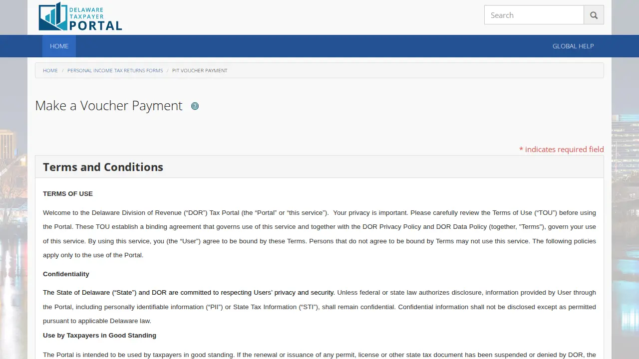 Delaware Tax Services page