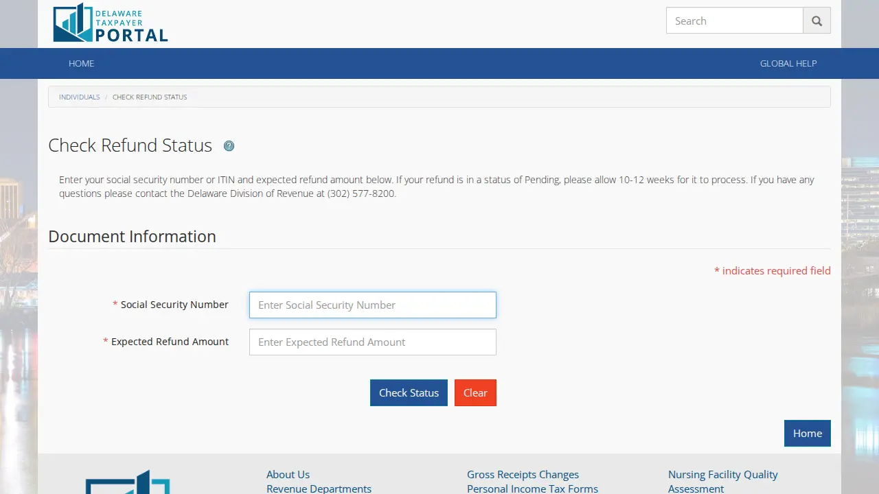 Delaware Tax Services page