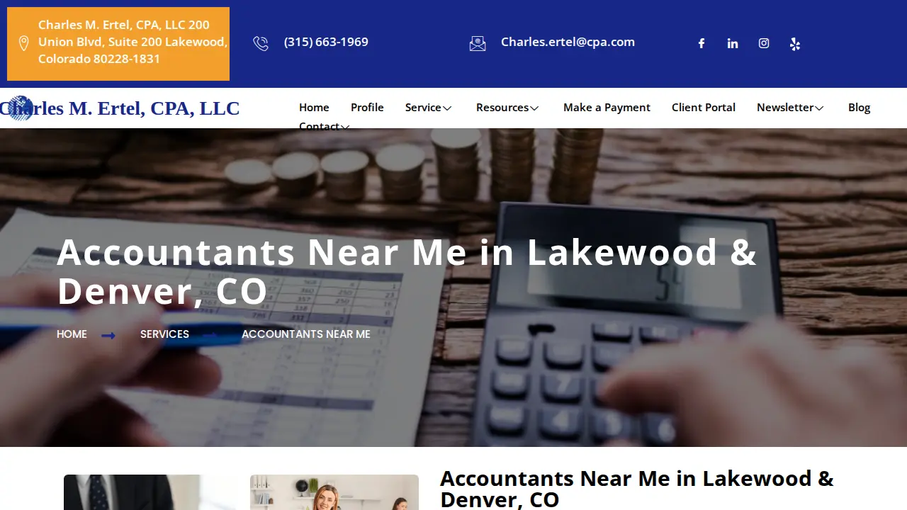 Charles M. Ertel, CPA, LLC page
