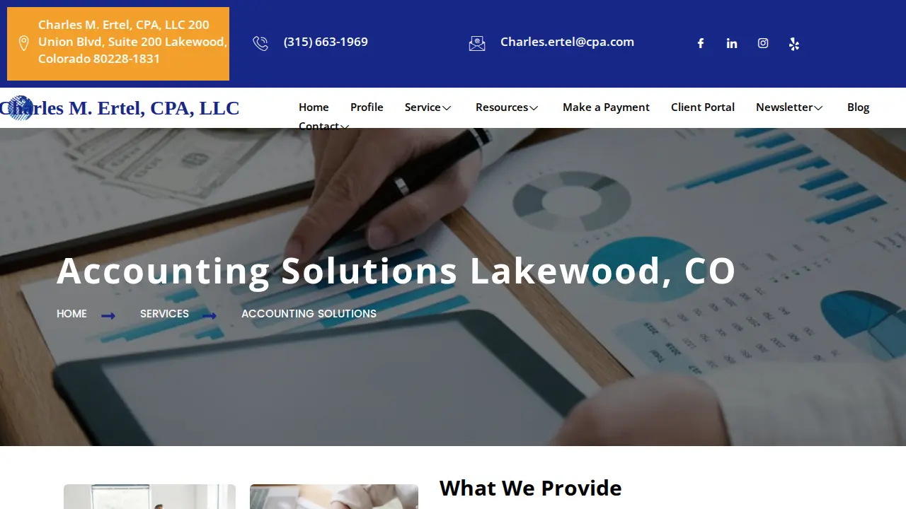 Charles M. Ertel, CPA, LLC page