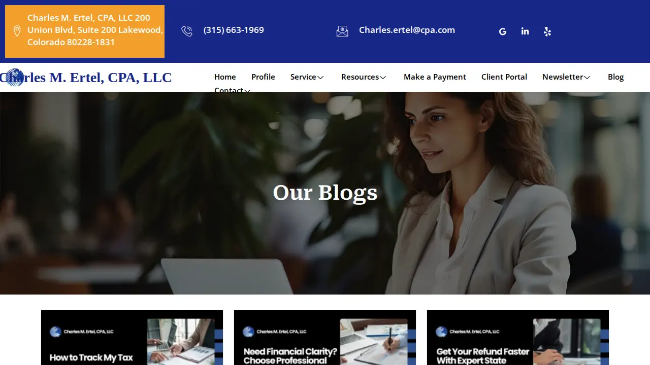 Charles M. Ertel, CPA, LLC page
