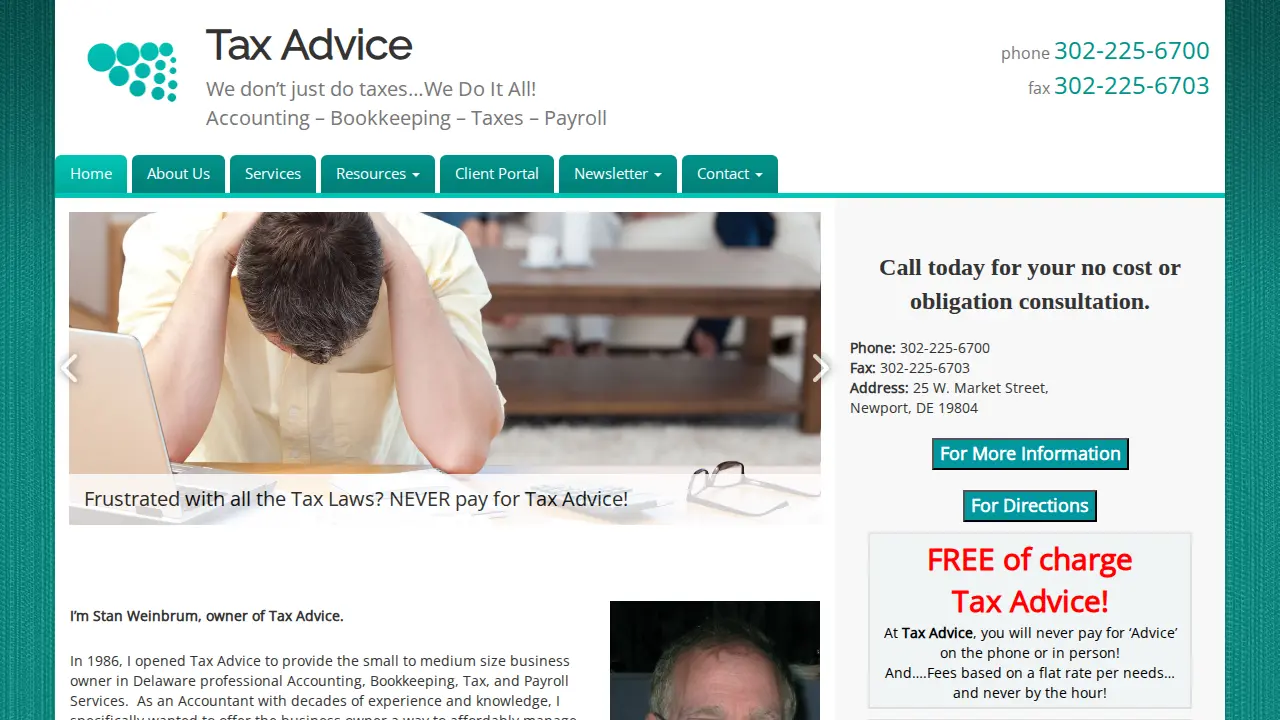 Tax Advice website