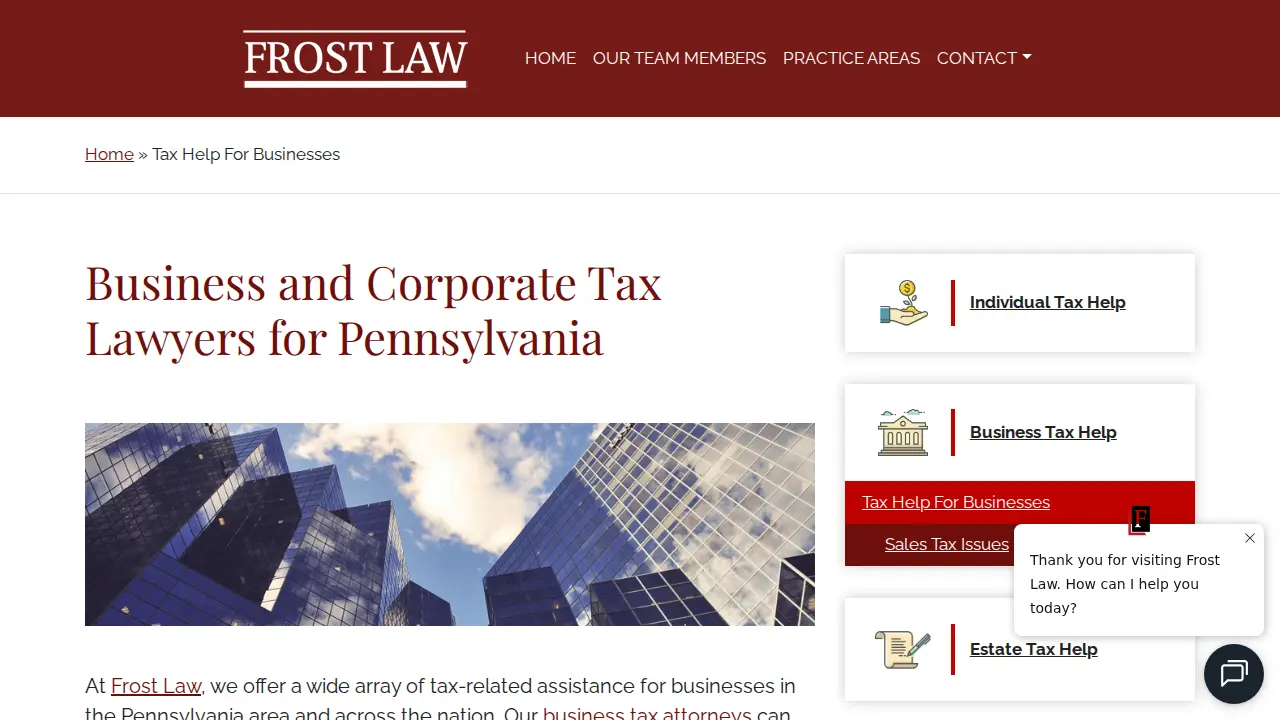 Frost Law page