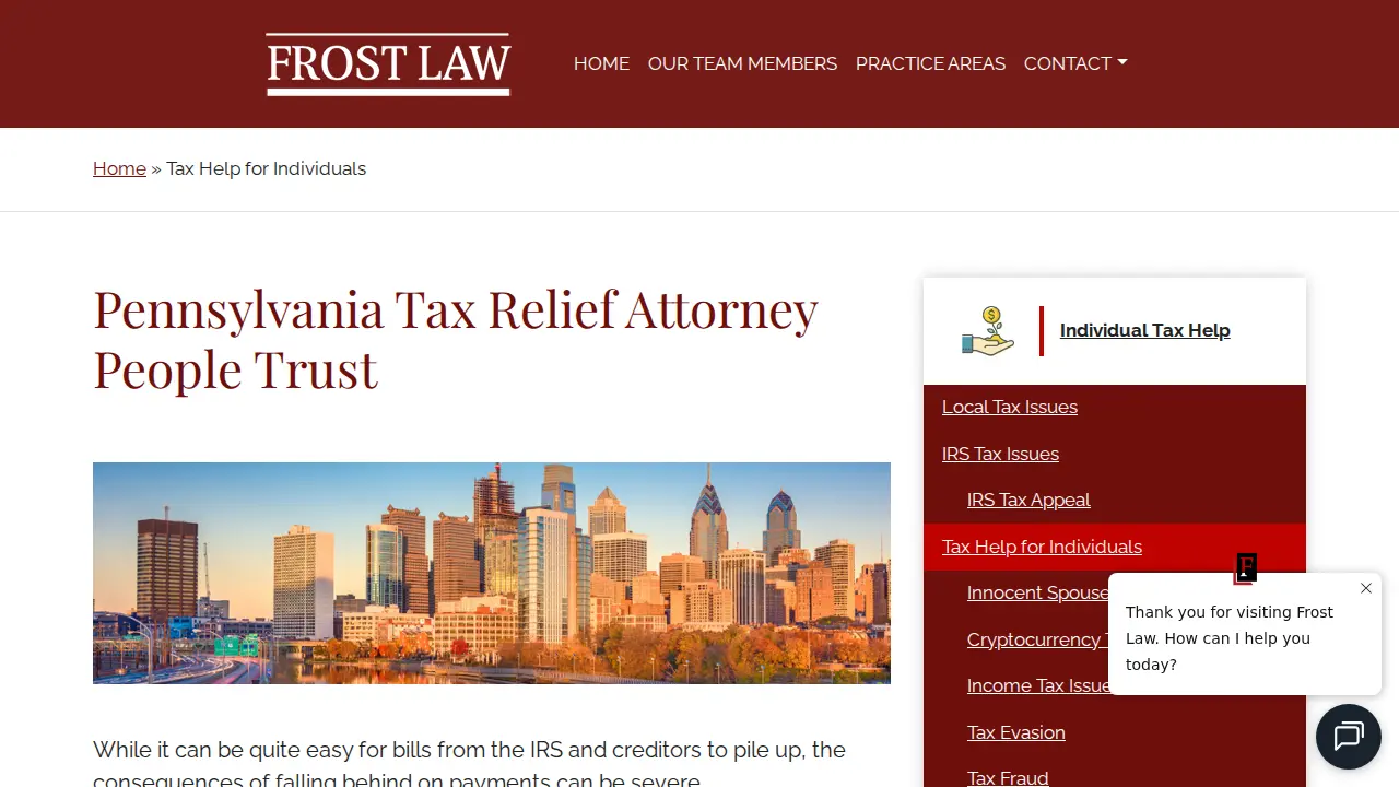 Frost Law page